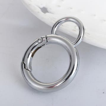 Metalen Spring buig sluiting infinity Symbool 42 x 30mm P..., Ophalen of Verzenden, Nieuw, Overige typen
