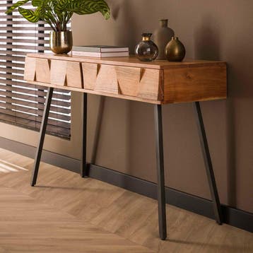 *WOONWINKEL* Stoer Acaciahouten Kaptafel, Verzenden, Nieuw
