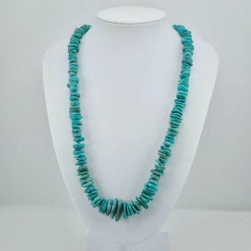 Turquoise - Zilver - Halsketting - TURCHESE ARIZONA, Antiek en Kunst