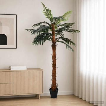 vidaXL Kunstmatige Cocuspalmboom Groen 70 x 20 x 200 cm Stof, Verzenden, Nieuw