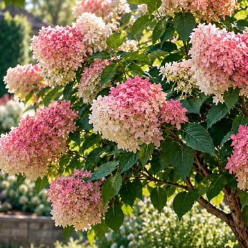 Hortensia Dharuma (Pluimhortensia) container (P19), Verzenden, Overige soorten, Halfschaduw