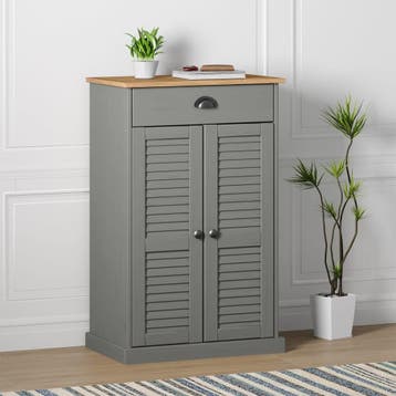 vidaXL Schoenenkast VIGO 60x35x96 cm massief grenenhout, Verzenden, Nieuw
