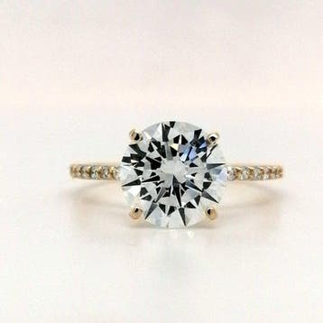 Zonder minimumprijs - Ring - 14 karaat Geel goud - 2.93ct., Nieuw