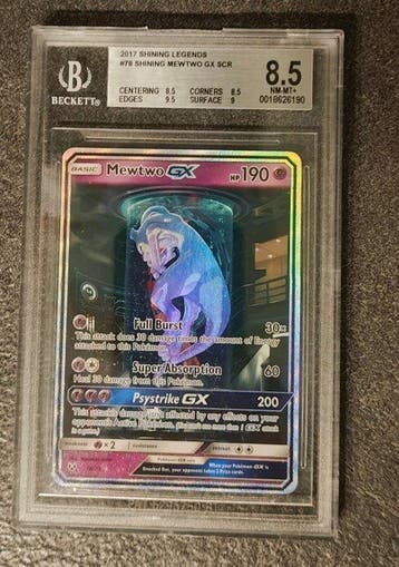 Pokémon - 1 Graded card - Mewtwo 78 Foil, Secret rare, Full, Nieuw