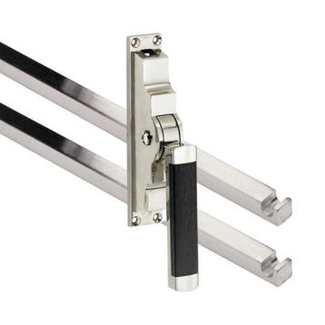 Pomp-espagnolet Dual glans nikkel inclusief 2 stangen, Verzenden, Nieuw