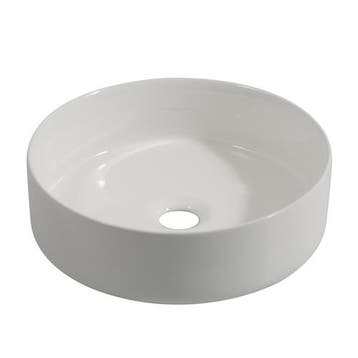 SALE - Alko 37 - Glans wit - Waskom -  -  - Keramiek -  Rond, Doe-het-zelf en Verbouw, Sanitair, Ophalen of Verzenden, Nieuw