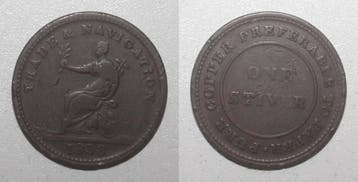 1813 Guyane Guyana Km Tn1 1 Stiver 1838, Verzenden