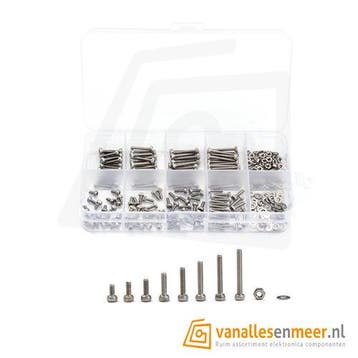 304 rvs m2  assortiment doos 320 stuks, Verzenden, Nieuw