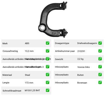 Draagarm Kia Magentis 2.0 (GD, MS) Van 2001-05 tot 2005-09 -, Verzenden, Nieuw, Kia
