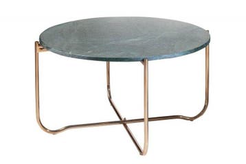 Ronde salontafel NOBLE 65cm groen marmer afneembaar, Ophalen of Verzenden, Nieuw