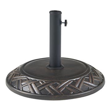 Parasolvoet Bisegna parasolhouder beton rond Ø50x7 cm bronsk, Verzenden, Nieuw