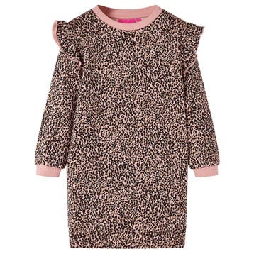 vidaXL Kinderjurk 92 middelroze, Verzenden, Nieuw