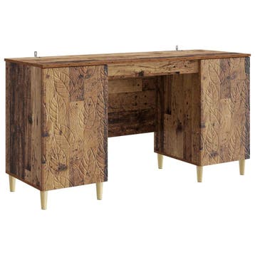 vidaXL Bureau Oud hout Bewerkt hout 142,5 x 50 x 75 cm, Verzenden, Nieuw