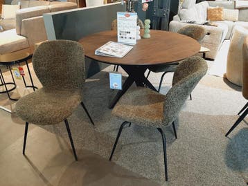 Eetstoelen Salvik (set van 6) **SHOWROOMMODEL**, Huis en Inrichting, Stoelen, Nieuw, Stof