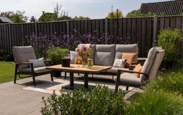 VDG Solaro/Medina up&down verstelbare (5-pers.) stoel-bank, Verzenden, Nieuw, Hout, Loungeset