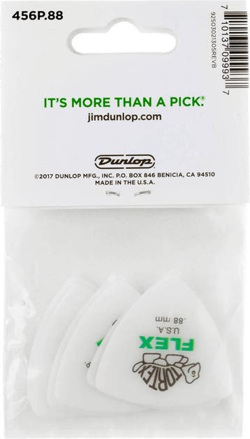 Jim Dunlop 456P088 Tortex Flex bas plectrum 0.88 mm 6-pack, Muziek en Instrumenten, Instrumenten | Toebehoren, Ophalen of Verzenden