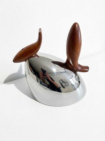 Alessi - Frank Gehry - Fluitketel - Pito - Staal, Mohogany