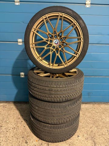BMW 3 Serie G20 / G21 - 19 inch Gouden Breedset Zomer, Gebruikt, Banden en Velgen, Personenwagen, Ophalen