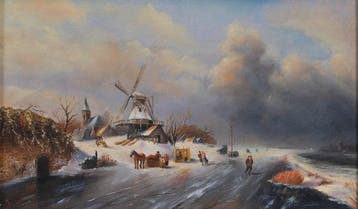 Adrianus Marijnissen (1899-1978) - Wintergezicht