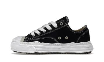 Maison Mihara Yasuhiro Hank OG Sole Canvas Low Black, Nieuw