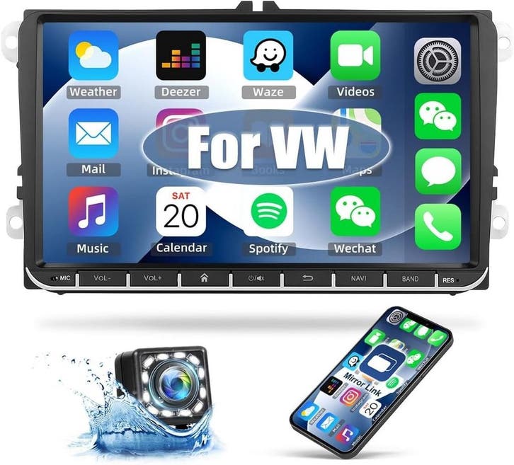 Autoradio Android 13 VW | 2DIN 9 | Retourdeal 29% Korting, Auto diversen, Autoradio's, Nieuw, Ophalen of Verzenden