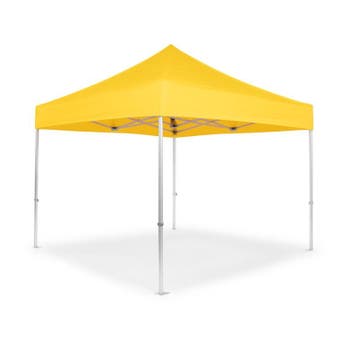 Partytent Easy Up 3 x 3 meter ALU frame in Geel (3x3 meter), Verzenden, Nieuw, 2 meter of meer, Partytent