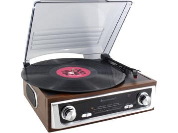 Soundmaster PL196H - Platenspeler - 3 snelheden (33/45/78, Verzenden, Nieuw