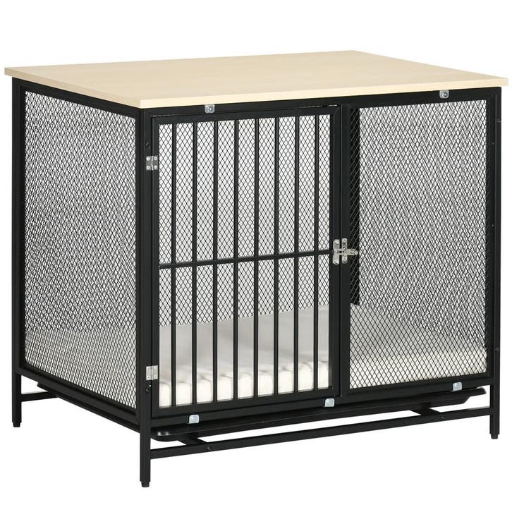 TRUUSK Hondenhuis Met Tafelblad - Hondenkooi Met Kussen - Ui, Diversen, Schoolbenodigdheden, Nieuw, Verzenden