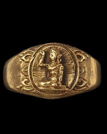 Ring van rijkdom en zegen - Godin Lakshmi: Zegel van fortuin