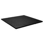 Sportvloer tegel 100x100cm 15mm - Extra fijne korrel - Zwart, Tuin en Terras, Verzenden, Nieuw