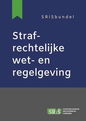 9789462127586 Boom Juridische wettenbundels - Strafrechte..., Verzenden, Nieuw, De Stichting Voor de Rechtsorde In Suriname (Sris)