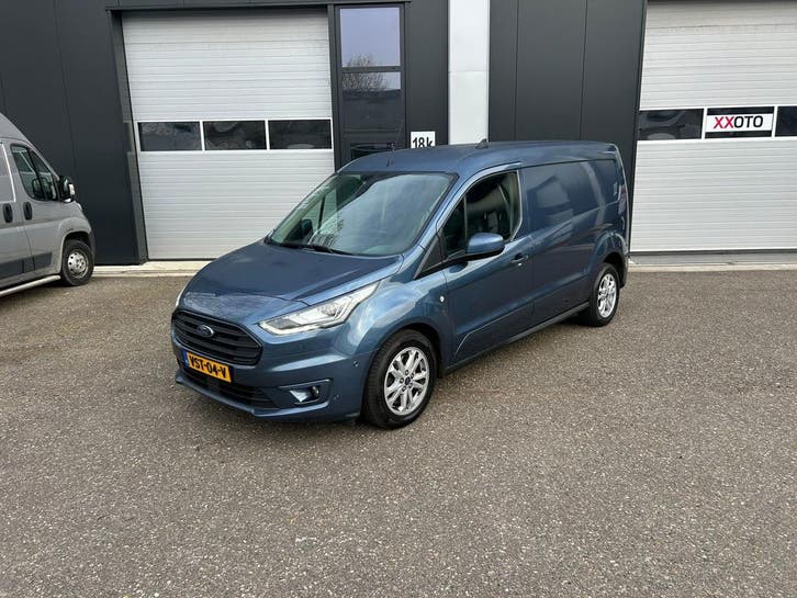 Ford Transit Connect 1.5 EcoBlue L2 euro 6, Auto's, Bestelauto's, Dealer onderhouden, Lease, Blauw, Handgeschakeld, Overige kleuren