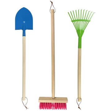 Benson Tuin Gereedschap Kinderset - Hark, Schep, Bezem -..., Ophalen of Verzenden, Nieuw