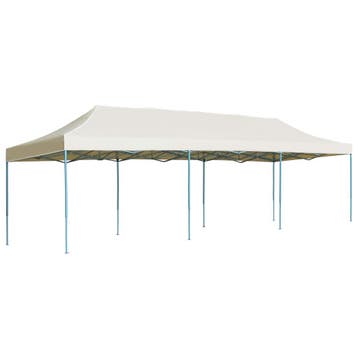 vidaXL Vouwtent pop-up 3x9 m crème, Tuin en Terras, Partytenten, Verzenden, Nieuw