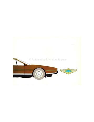 1978 ASTON MARTIN LAGONDA BROCHURE ENGELS, Nieuw, Author
