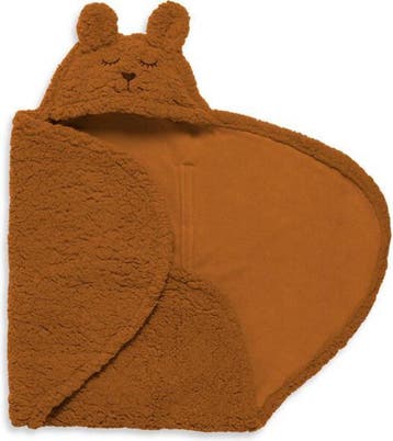 Jollein Wikkeldeken Bunny 100x105cm - Caramel, Kinderen en Baby's, Autostoeltjes, Verzenden, Nieuw