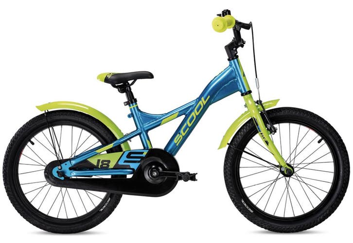 SCOOL XXlite 18 Blauw-Lime 5+, Fietsen en Brommers, Fietsen | Kinderfietsjes, Nieuw, Verzenden