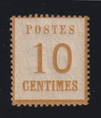 Frankrijk 1870 - Postzegel van Elzas-Lotharingen, nr. 5,, Gestempeld