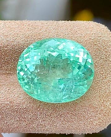 1 pcs Groen, Blauw Toermalijn - 9.48 ct - Gemological, Nieuw