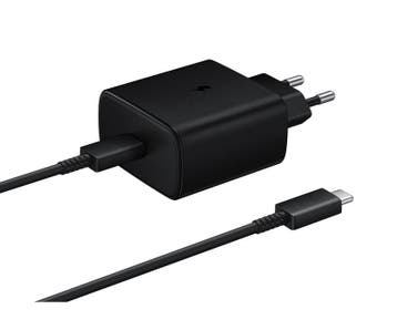 Samsung USB-C snellader set 45W zwart, Verzenden, Nieuw