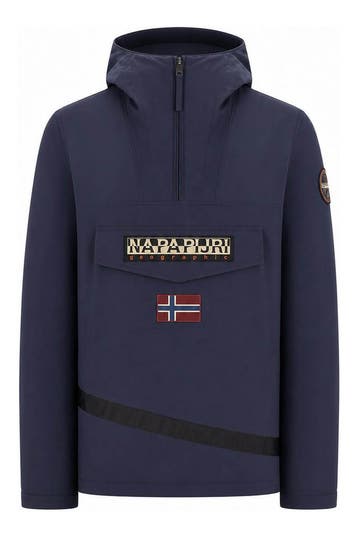Napapijri Jas in maat L Blauw, Kleding | Heren, Verzenden, Gedragen, Blauw, Napapijri