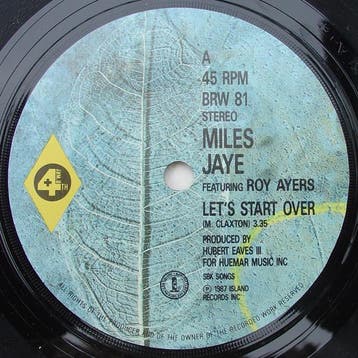 vinyl single 7 inch - Miles Jaye - Lets Start Over / Laz..., Verzenden, Zo goed als nieuw, 7 inch, Pop