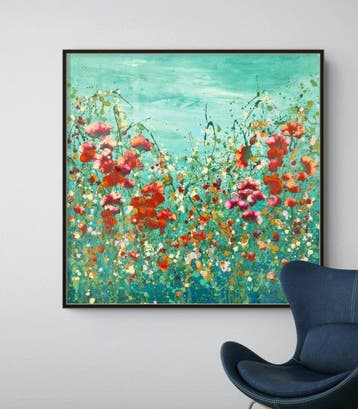 Irina Morisch - You make me wanna dance II- square floral