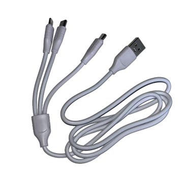 3 in 1 USB Oplaadkabel Usb c Micro usb en Lightning, Verzamelen, Overige Verzamelen, Verzenden, Nieuw