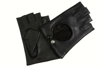 Handschoenen Wanten Leer half-heel vingers, Pilotcaps Helmen, Leren (auto) Handschoenen, Pilotcaps en  uit Lapland half heel, Nieuw