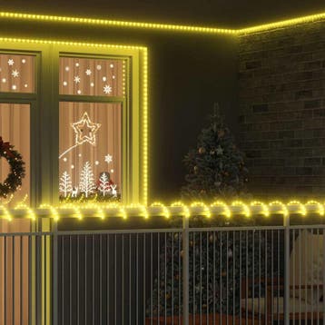 vidaXL Touwenlicht met 1200 LED Warmwit 50 m PVC, Verzenden, Nieuw
