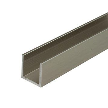 Aluminium U-profiel 20x20x20x2-RVS-3000 mm, Ophalen of Verzenden, Nieuw