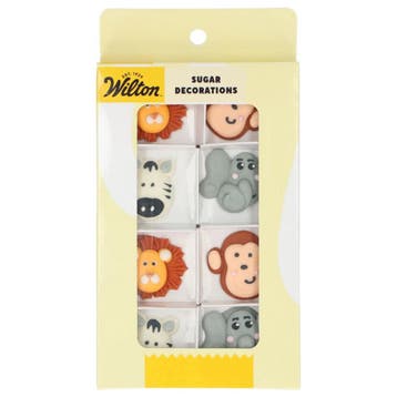 Wilton Suikerdecoratie Safari Dieren 8st., Hobby en Vrije tijd, Verzenden, Nieuw