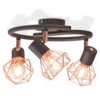 vidaXL Plafondlamp met 3 LEDs 12 W, Huis en Inrichting, Lampen | Plafondlampen, Verzenden, Nieuw