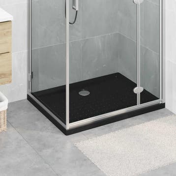 vidaXL Douche Basis Tray met Dots 90 x 70 x 4 cm ABS Zwart, Verzenden, Nieuw